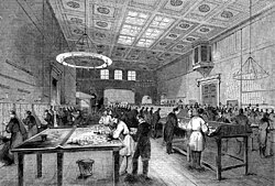 The Inland Letter Office of the GPO in London in 1844
