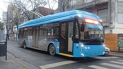 Trolza "Megapolis" trolleybus No. 24 on line Q in 2017