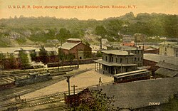 The railroad yard at Rondout