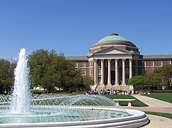 Dallas Hall at Southern Methodist University in University Park, Texas