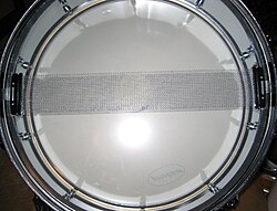 Snare wires, attached