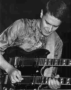 John McLaughlin performs during his Mahavishnu Orchestra period