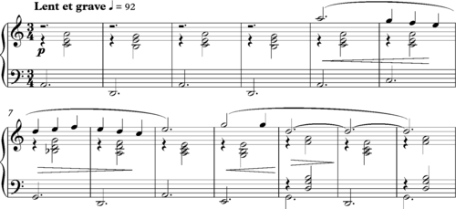 Satie Gymnopedie No. 3 for piano solo