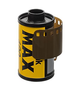 A roll of 400 speed Kodak 35 mm film