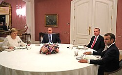 Working dinner between the leaders of Turkey, Germany, France and Russia in Istanbul