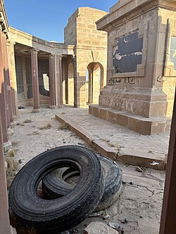 Neglect and vandalism in the Basra Memorial in Iraq in July 2024, the CWGC has no plans to renovate the memorial site