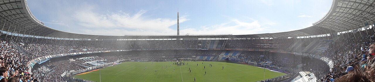 Panoramic view of the Racing Club stadium, August 2019