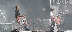 Linkin Park performing at 2009 Sonisphere Festival in Pori, Finland