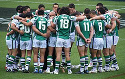 New Zealand Māori rugby league team vs Aboriginal Dreamtime match at 2008 Rugby League world cup