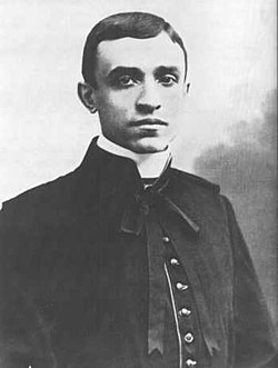 Pacelli on the day of his ordination: 2 April 1899