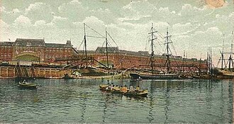 The Central Produce Market, the nation's largest wholesaler from 1889 until its closure in 1963.