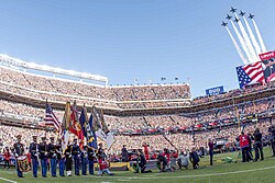 Closing the opening ceremony of Super Bowl 50