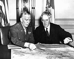 Army Chief of Staff Marshall with Secretary of War Henry Stimson