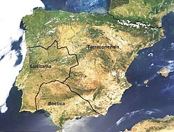 Hispania under Caesar Augustus's rule after the Cantabrian Wars in 29 BC