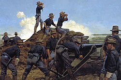 During the Spanish-American War, the Utah Light Artillery provided crucial support in the Philippines, playing a key role in the battle for Manila on August 13, 1898. The batteries delivered accurate and close fire support for the infantry as they advanced against the Spanish Forces.