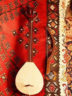 The gusle, Serbia’s national instrument, and the Pirot carpet, a traditional handicraft.