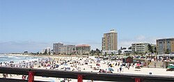 Port Elizabeth, a seaside city in the Eastern Cape province renowned for its surfing, temperate climate, and beautiful beaches