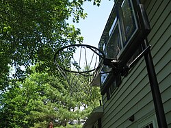 Typical privately owned basketball hoop