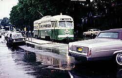 The former SEPTA Route 6 trolley in Philadelphia, c. 1980