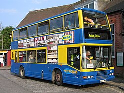 An IKEA advertisement on a British double-decker bus