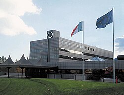 Indesit Headquarters in Fabriano, Province of Ancona. The home appliance sector represents the core of the regional industry