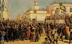 On 18 July 1830, Uruguay proclaimed its first Constitution, a significant event that marked the end of the independence process.