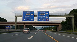BAB 93 junction near Rosenheim