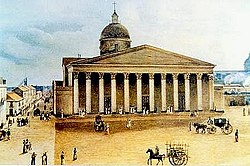 Impression of the Buenos Aires Cathedral by Carlos Pellegrini, 1829