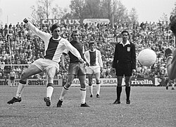 Cruyff playing with Ajax in 1971