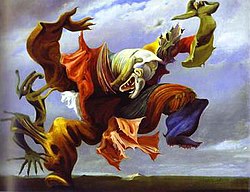 Max Ernst, L'Ange du Foyer ou le Triomphe du Surréalisme (1937), private collection
