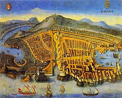 Painting of Ragusa from 1667