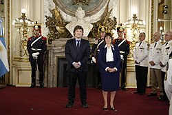 Milei with Minister of Security Patricia Bullrich
