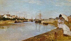 Berthe Morisot – The Harbour at Lorient (1869), National Gallery of Art Washington