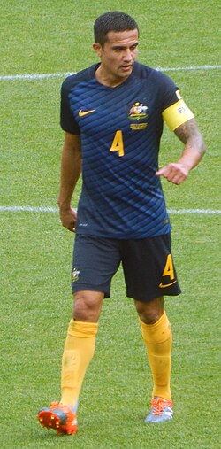 Tim Cahill is Australia's top scorer with 50 goals.