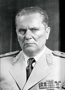 Marshal Josip Broz Tito, the first President of the Socialist Federal Republic of Yugoslavia.