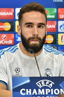 Dani Carvajal, the only player with six titles who started in all the finals he won, alongside Paco Gento