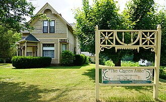 Queen Anne style Frank Wheeler Hotel in Freetown, Indiana
