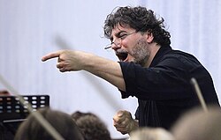 José Cura conducting Bach's Mass in B minor in 2009
