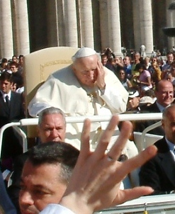 John Paul II during a general audience in September 2004