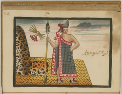 Portrait of Acamapichtli, the first Aztec King