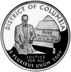 Ellington on the Washington, D.C., quarter released in 2009