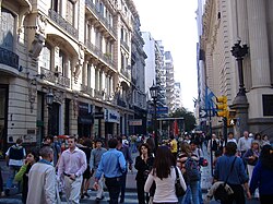 Corner of Peatonal Córdoba and Corrientes Ave.