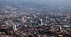 The city during summer