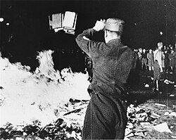 Book burning in Berlin, 10 May 1933
