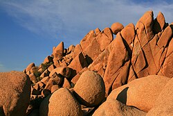 Rock formations in Joshua Tree National Park