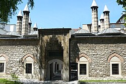Gazi Husrev-begova medresa or Kuršumli medresa, madrasa founded in 1537 in honor to Gazi Husrev Bey's mother Seldžuklija, in the old part of Sarajevo.