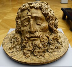 Head of St John the Baptist on a Plate, Southern Netherlands, c. 1430, oak