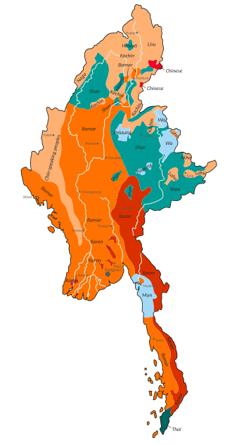 Ethnolinguistic groups of Burma/Myanmar