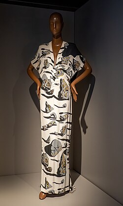 Dress by Adrian with Wesley Simpson textile illustrated by Dali (1947)[202]