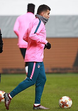 Correa with Atlético Madrid in 2018